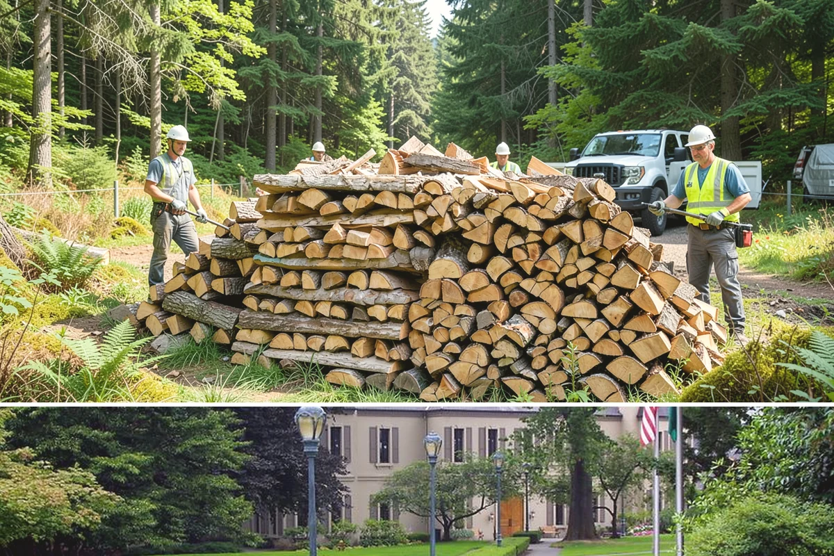 Firewood Debris Cleanup in Woodinville, King County, WA - Late winter and early spring are ideal, once the heavy burning season winds down and the accumulated mess is at its peak.