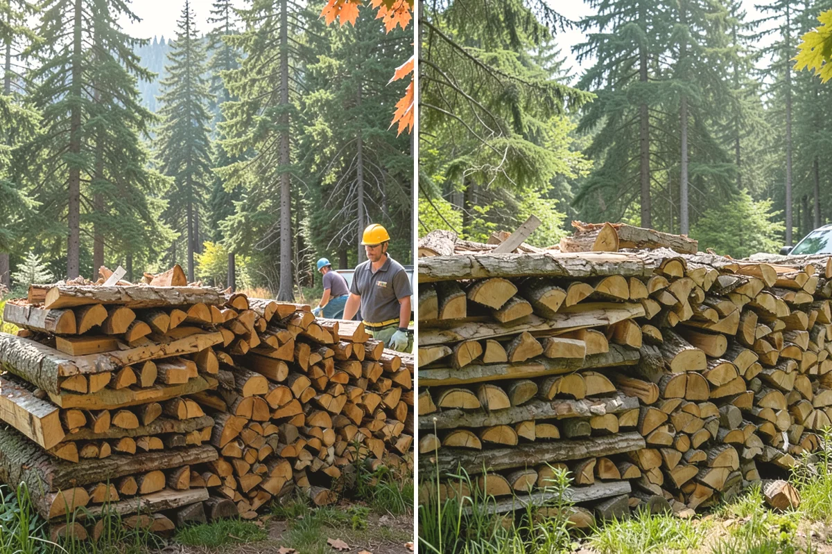 Firewood Debris Cleanup in Yarrow Point, King County, WA - Walk the site and identify the material to remove