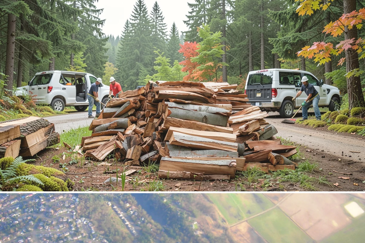 Firewood Delivery in Algona, King County, WA - Book delivery in late summer or early fall so your supply is in place well before the wet, cold months arrive.