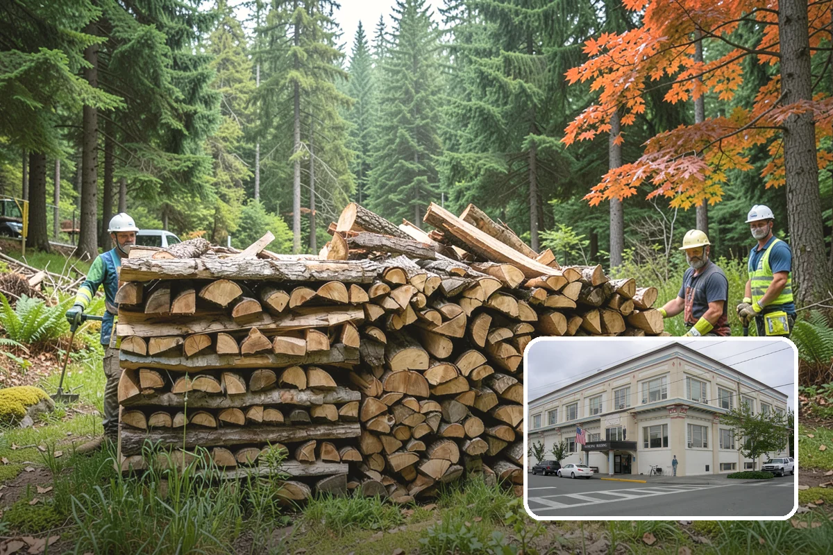 Firewood Delivery in Anacortes, Skagit County, WA - Saves you the hassle of renting a truck and hauling heavy wood