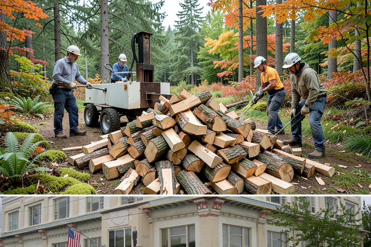 Firewood Delivery in Anacortes, Skagit County, WA - Book delivery in late summer or early fall so your supply is in place well before the wet, cold months arrive.
