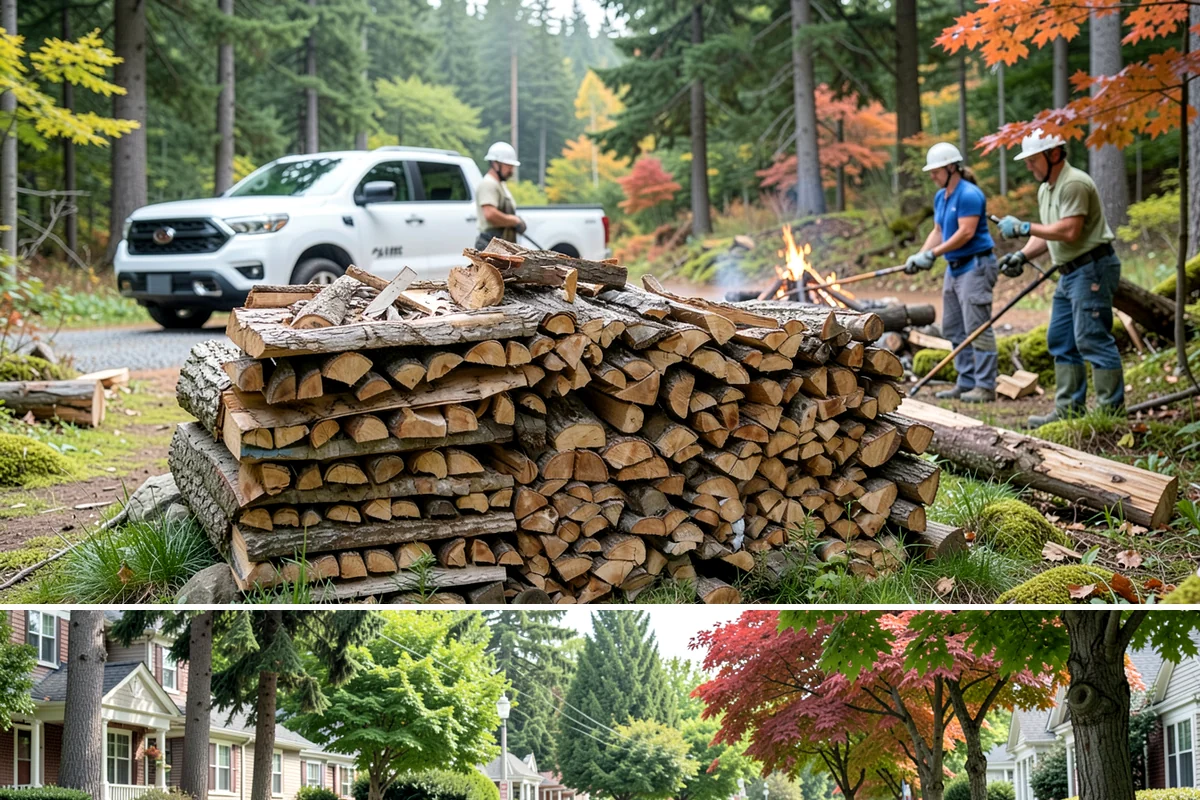 Firewood Delivery in Beaux Arts Village, King County, WA - Book delivery in late summer or early fall so your supply is in place well before the wet, cold months arrive.