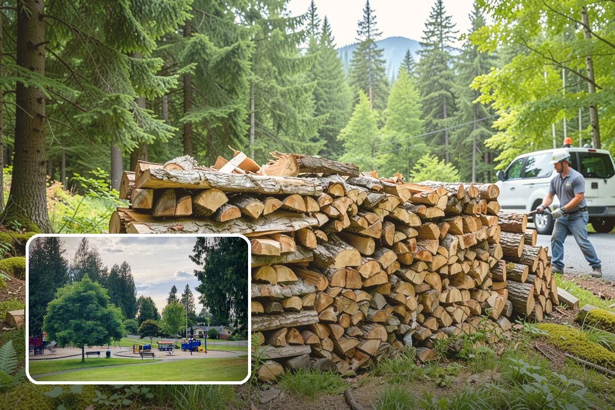 Firewood Delivery in Bonney Lake, Pierce County, WA - Saves you the hassle of renting a truck and hauling heavy wood