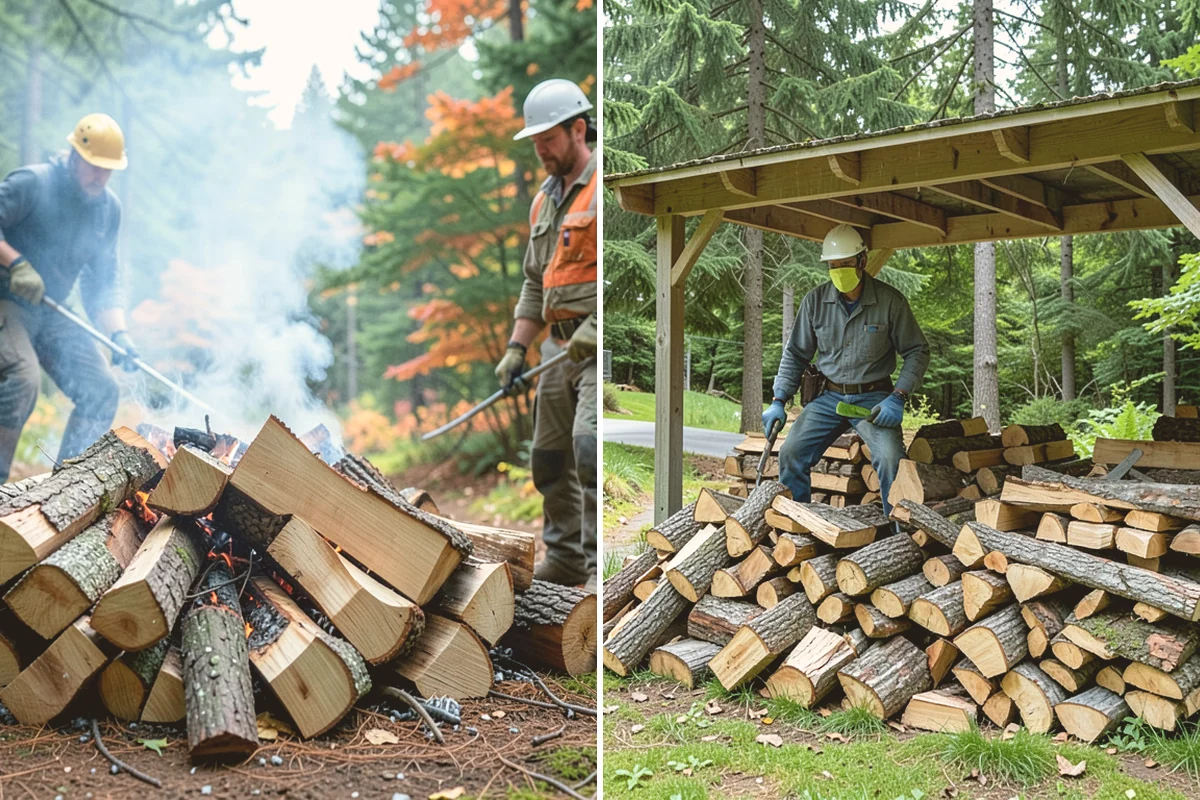 Firewood Delivery in Bothell, King County, WA - Confirm your quantity, drop location, and preferred window