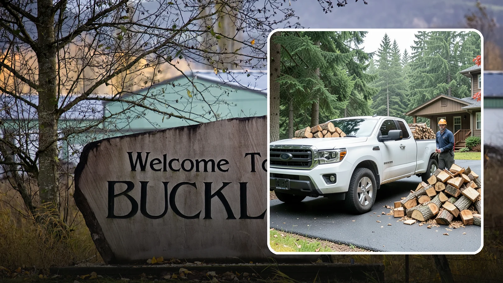 Firewood Delivery in Buckley, Pierce County, WA - We haul seasoned, ready-to-burn firewood straight to your Pacific Northwest home so you never have to load, tow, or unload it...
