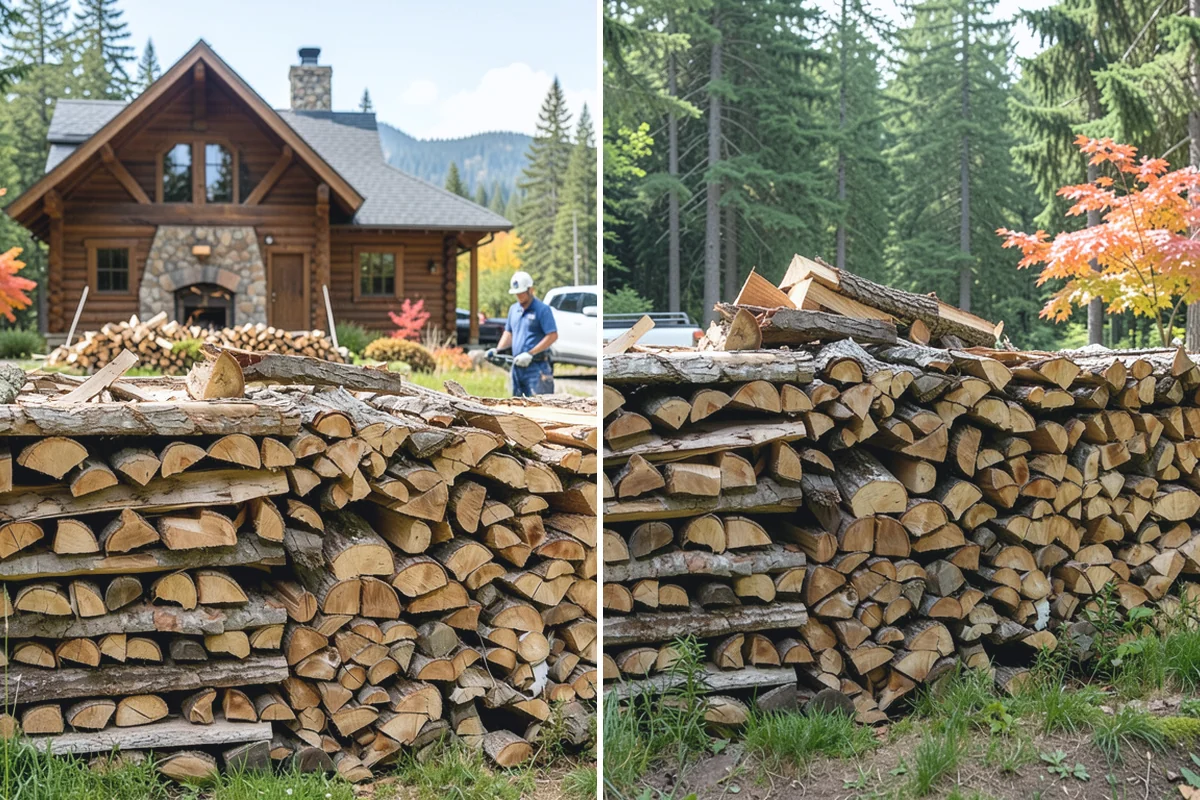 Firewood Delivery in Buckley, Pierce County, WA - Confirm your quantity, drop location, and preferred window