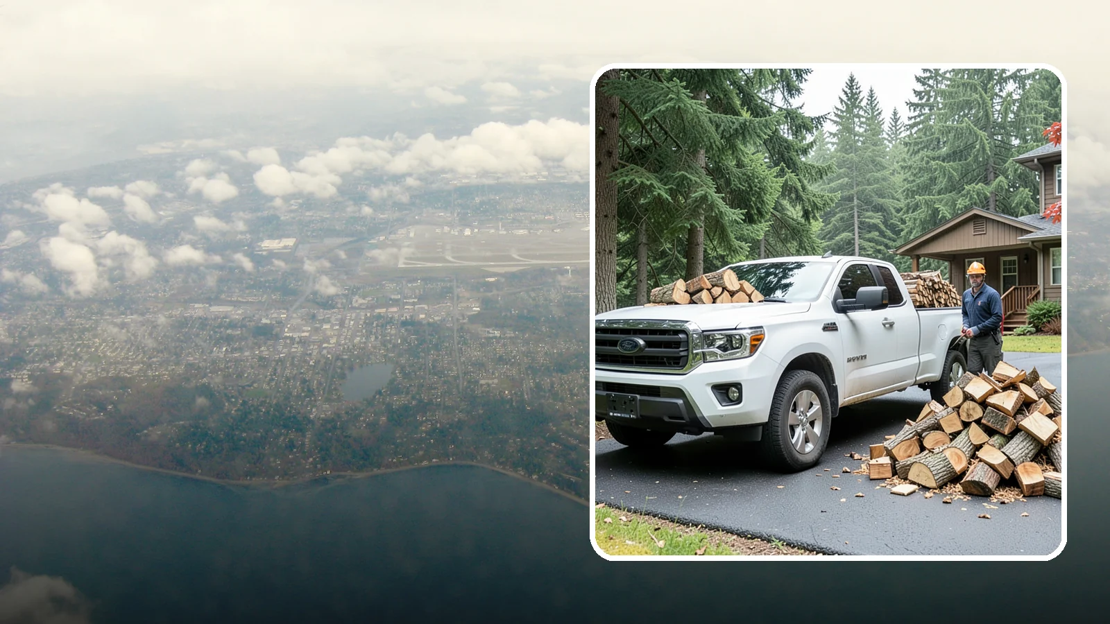Firewood Delivery in Burien, King County, WA - We haul seasoned, ready-to-burn firewood straight to your Pacific Northwest home so you never have to load, tow, or unload it...