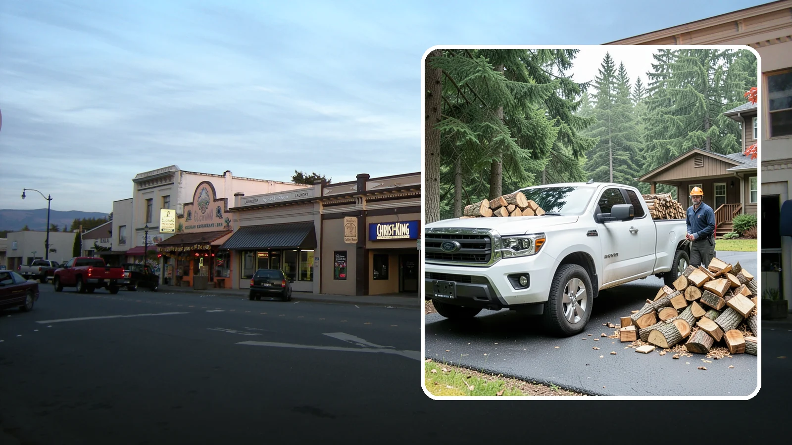 Firewood Delivery in Burlington, Skagit County, WA - We haul seasoned, ready-to-burn firewood straight to your Pacific Northwest home so you never have to load, tow, or unload it...