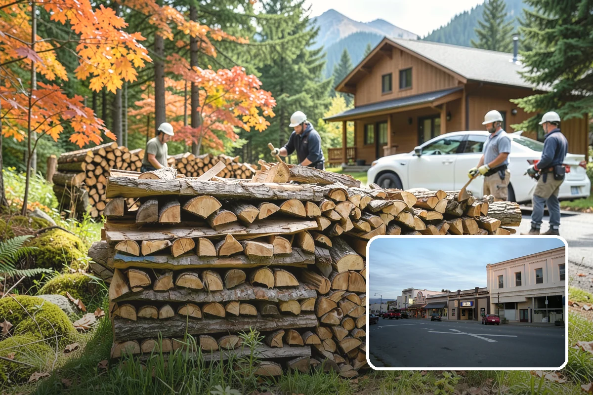 Firewood Delivery in Burlington, Skagit County, WA - Saves you the hassle of renting a truck and hauling heavy wood