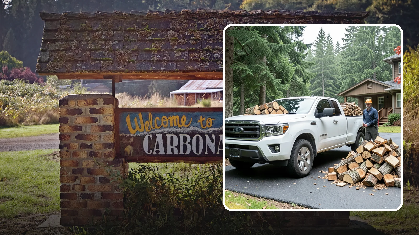 Firewood Delivery in Carbonado, Pierce County, WA - We haul seasoned, ready-to-burn firewood straight to your Pacific Northwest home so you never have to load, tow, or unload it...