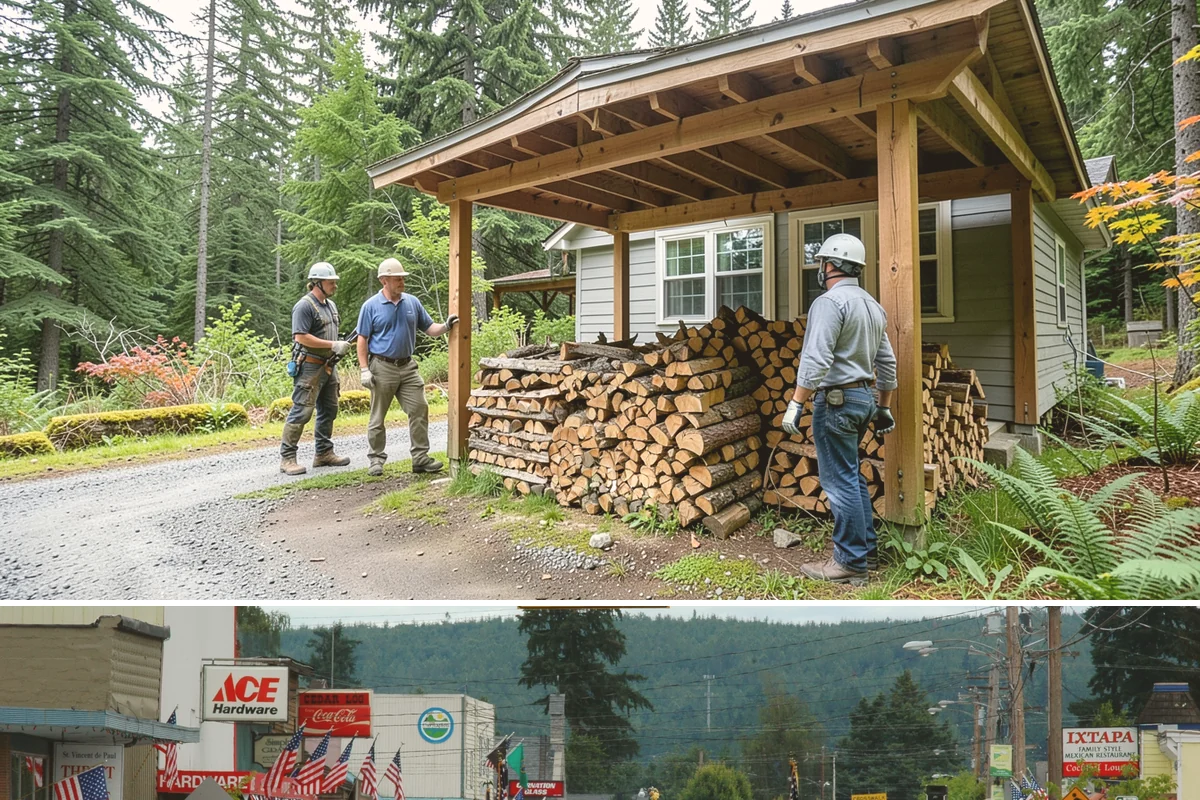Firewood Delivery in Carnation, King County, WA - Book delivery in late summer or early fall so your supply is in place well before the wet, cold months arrive.