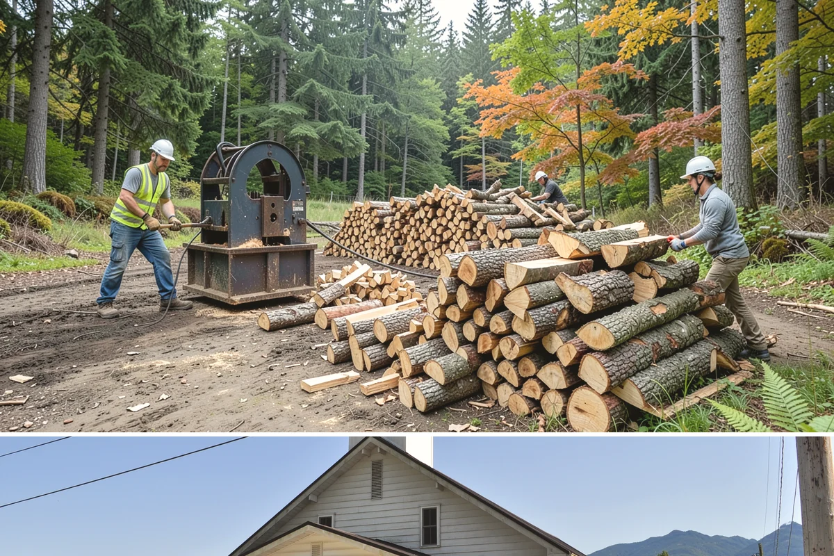 Firewood Delivery in Concrete, Skagit County, WA - Book delivery in late summer or early fall so your supply is in place well before the wet, cold months arrive.