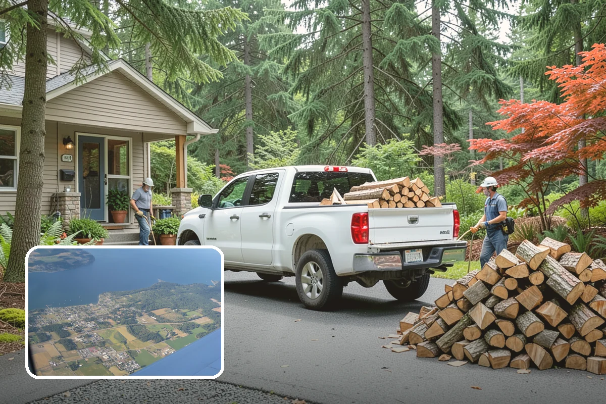Firewood Delivery in Coupeville, Island County, WA - Saves you the hassle of renting a truck and hauling heavy wood