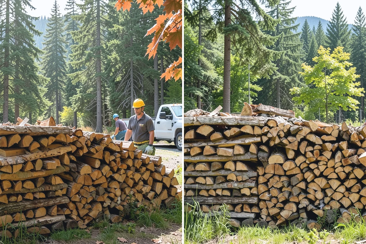Firewood Delivery in Coupeville, Island County, WA - Confirm your quantity, drop location, and preferred window