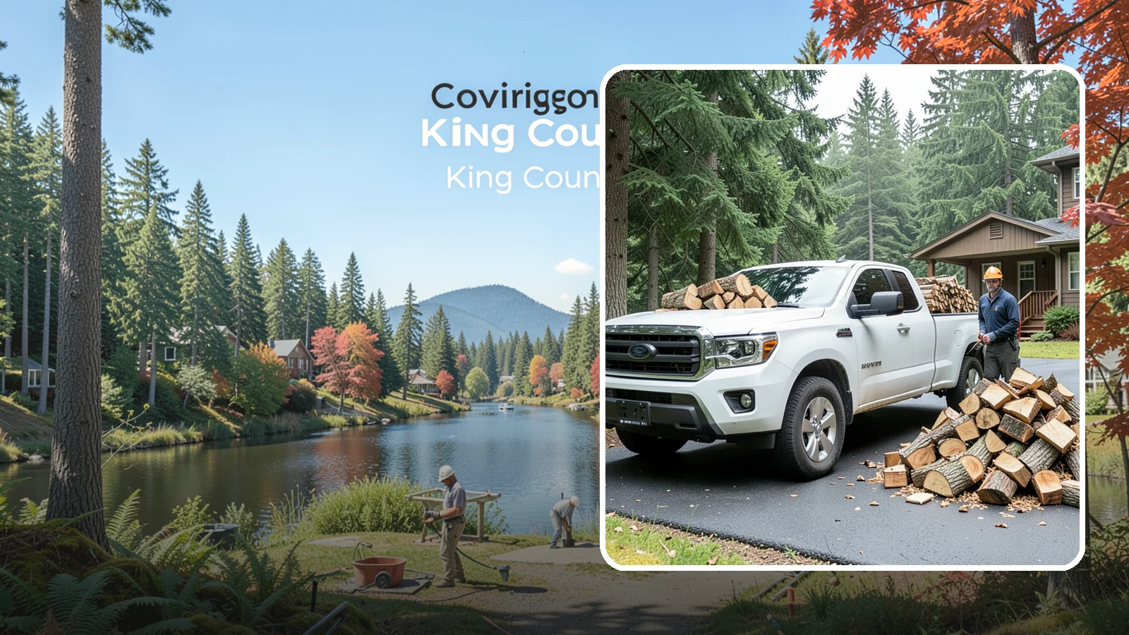 Firewood Delivery in Covington, King County, WA - We haul seasoned, ready-to-burn firewood straight to your Pacific Northwest home so you never have to load, tow, or unload it...