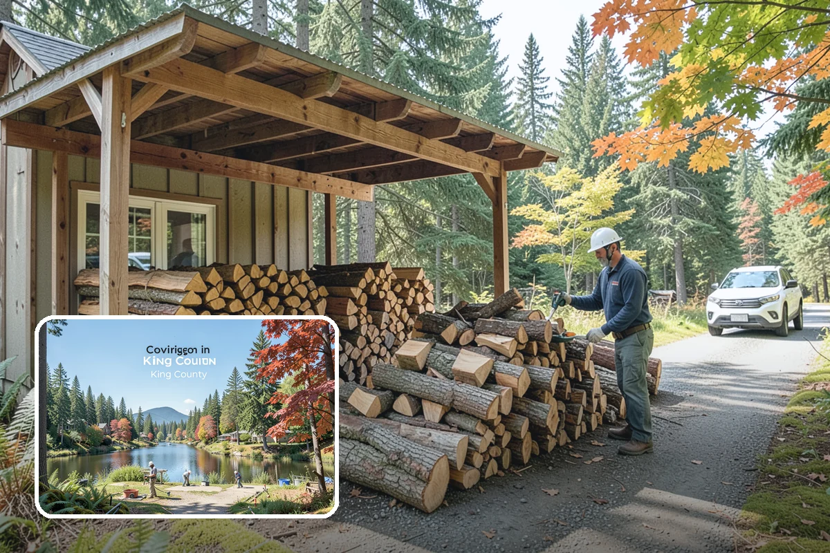 Firewood Delivery in Covington, King County, WA - Saves you the hassle of renting a truck and hauling heavy wood