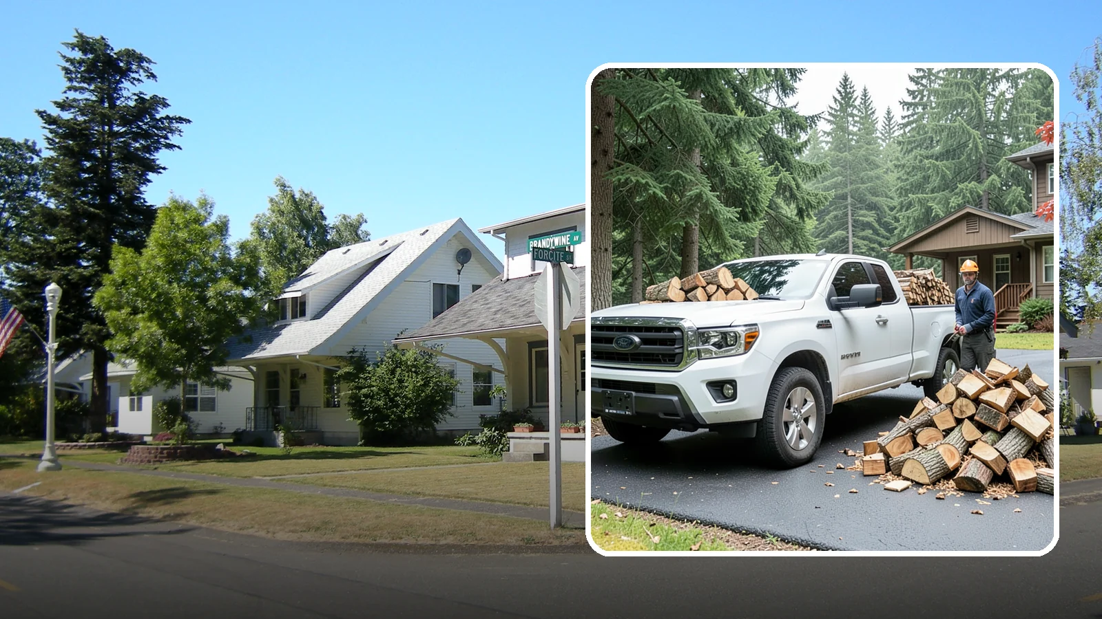 Firewood Delivery in DuPont, Pierce County, WA - We haul seasoned, ready-to-burn firewood straight to your Pacific Northwest home so you never have to load, tow, or unload it...