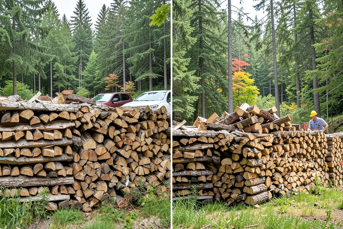 Firewood Delivery in DuPont, Pierce County, WA - Confirm your quantity, drop location, and preferred window