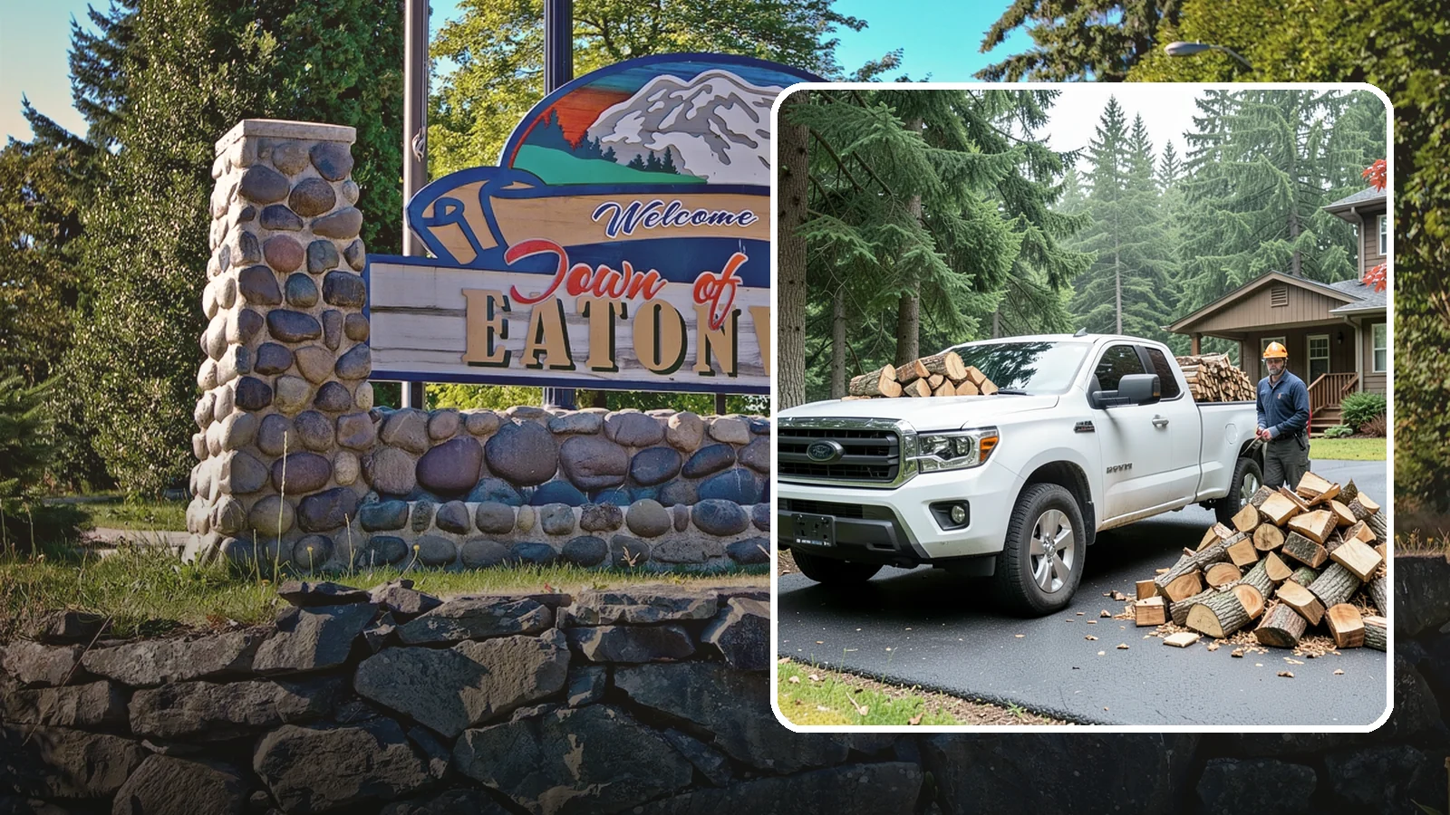 Firewood Delivery in Eatonville, Pierce County, WA - We haul seasoned, ready-to-burn firewood straight to your Pacific Northwest home so you never have to load, tow, or unload it...