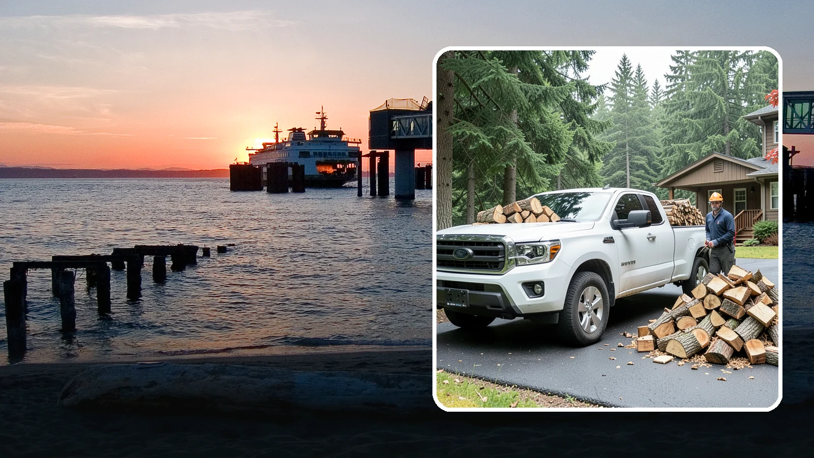 Firewood Delivery in Edmonds, Snohomish County, WA - We haul seasoned, ready-to-burn firewood straight to your Pacific Northwest home so you never have to load, tow, or unload it...