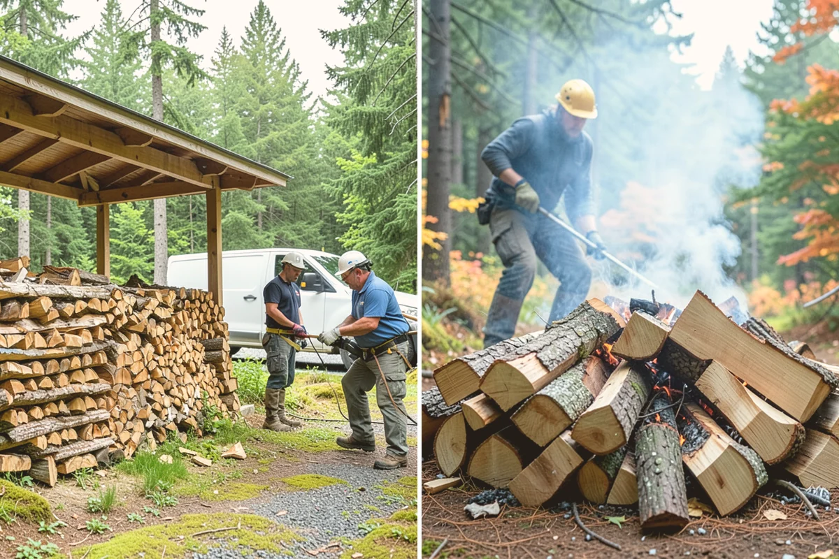 Firewood Delivery in Edmonds, Snohomish County, WA - Confirm your quantity, drop location, and preferred window