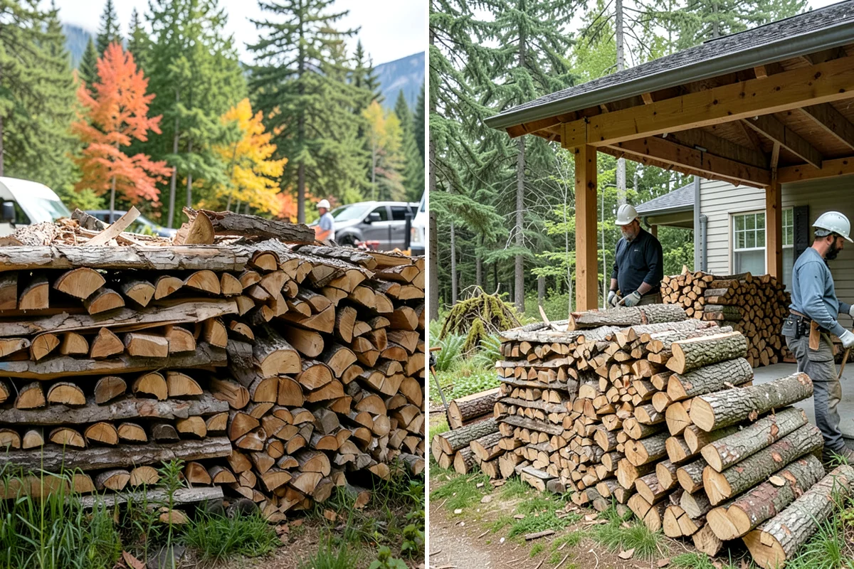 Firewood Delivery in Enumclaw, King County, WA - Confirm your quantity, drop location, and preferred window