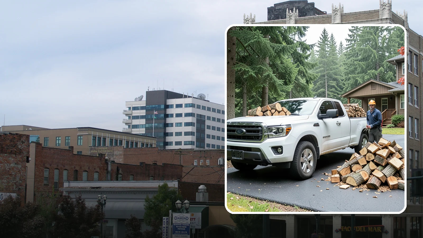 Firewood Delivery in Everett, Snohomish County, WA - We haul seasoned, ready-to-burn firewood straight to your Pacific Northwest home so you never have to load, tow, or unload it...