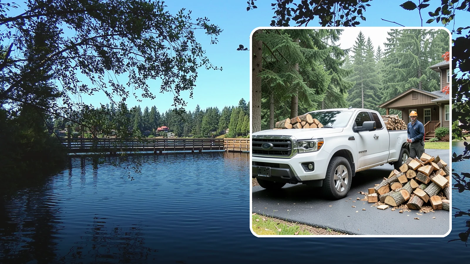 Firewood Delivery in Federal Way, King County, WA - We haul seasoned, ready-to-burn firewood straight to your Pacific Northwest home so you never have to load, tow, or unload it...