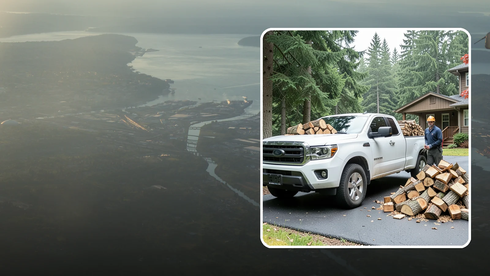 Firewood Delivery in Fife, Pierce County, WA - We haul seasoned, ready-to-burn firewood straight to your Pacific Northwest home so you never have to load, tow, or unload it...