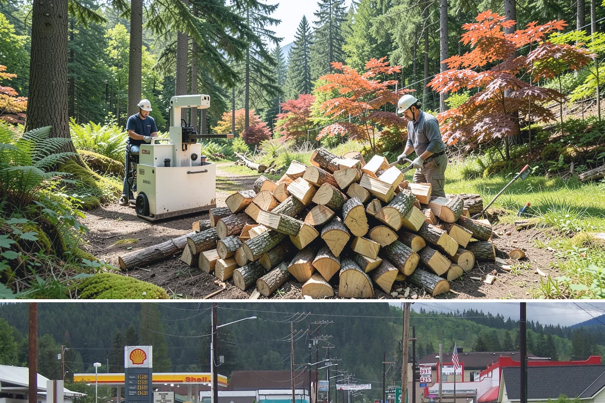 Firewood Delivery in Granite Falls, Snohomish County, WA - Book delivery in late summer or early fall so your supply is in place well before the wet, cold months arrive.