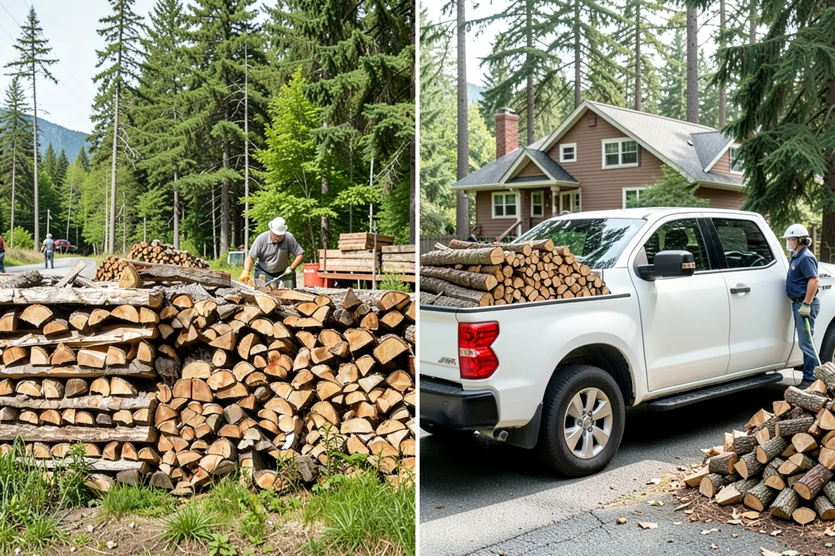 Firewood Delivery in Hunts Point, King County, WA - Confirm your quantity, drop location, and preferred window