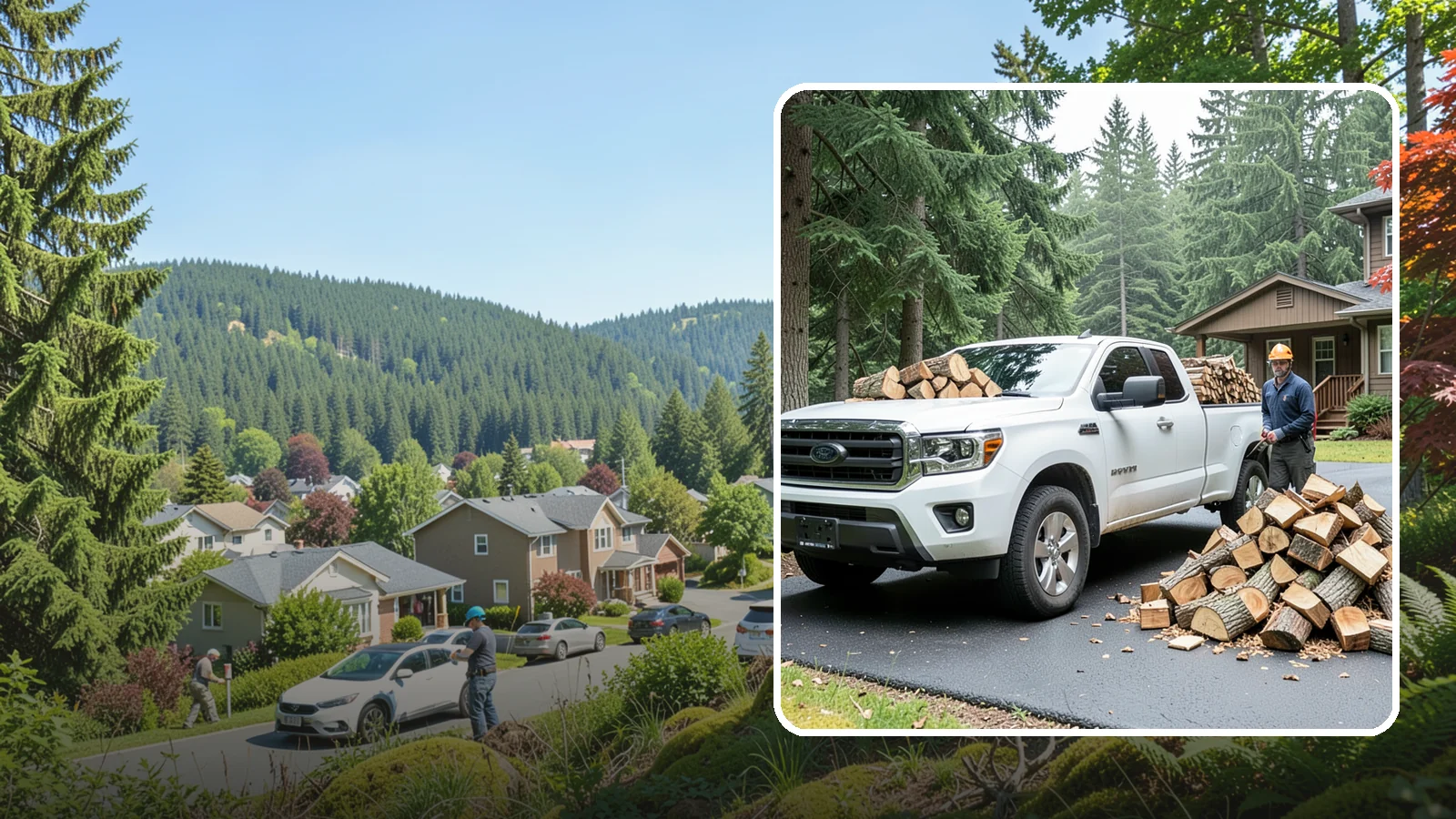 Firewood Delivery in Index, Snohomish County, WA - We haul seasoned, ready-to-burn firewood straight to your Pacific Northwest home so you never have to load, tow, or unload it...