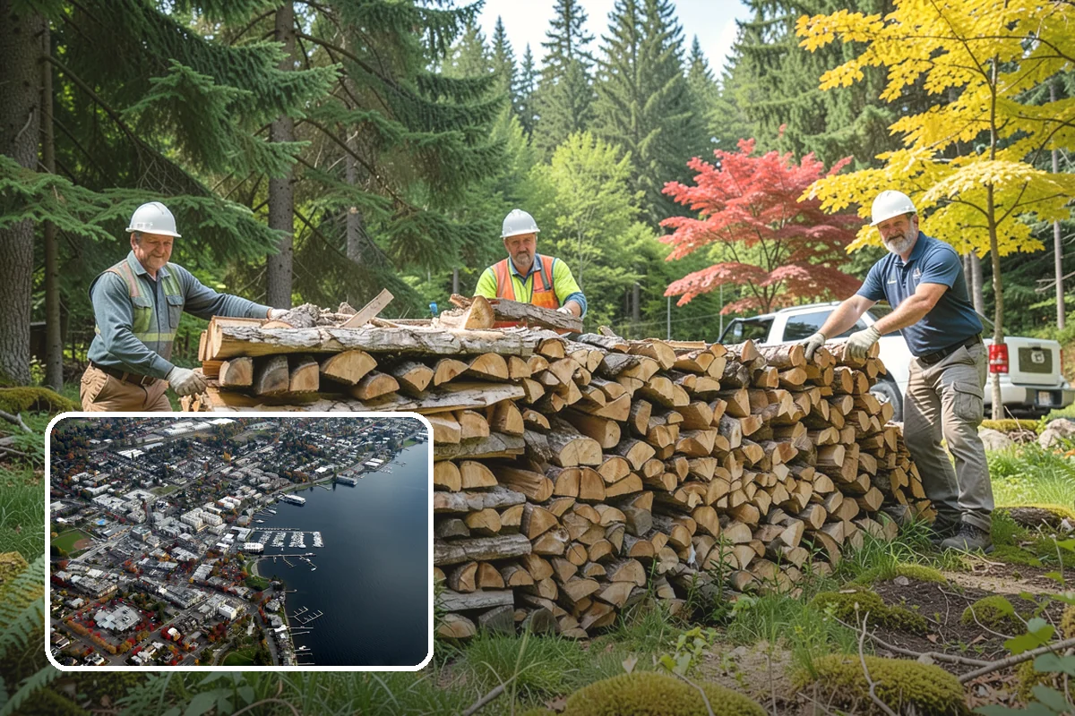 Firewood Delivery in Kirkland, King County, WA - Saves you the hassle of renting a truck and hauling heavy wood