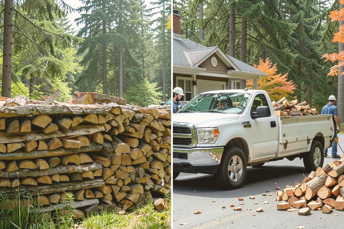 Firewood Delivery in Kirkland, King County, WA - Confirm your quantity, drop location, and preferred window