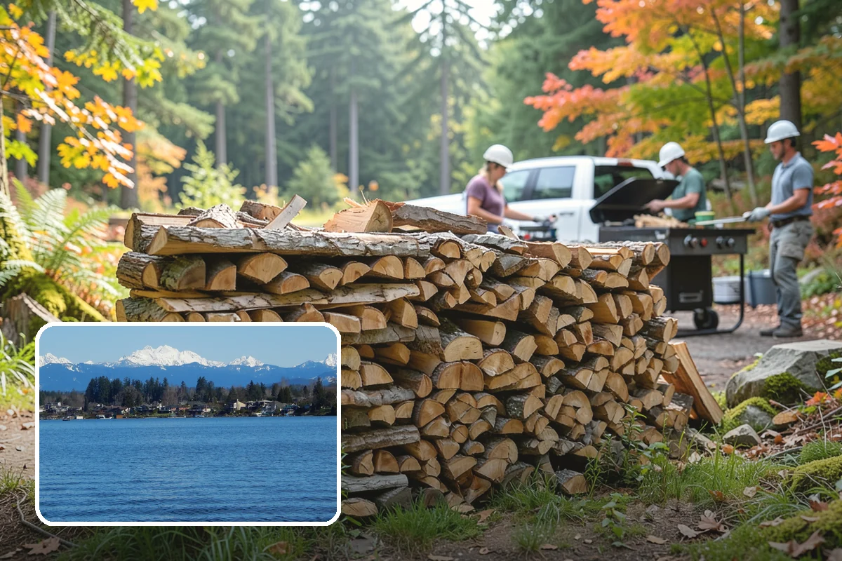 Firewood Delivery in Lake Stevens, Snohomish County, WA - Saves you the hassle of renting a truck and hauling heavy wood