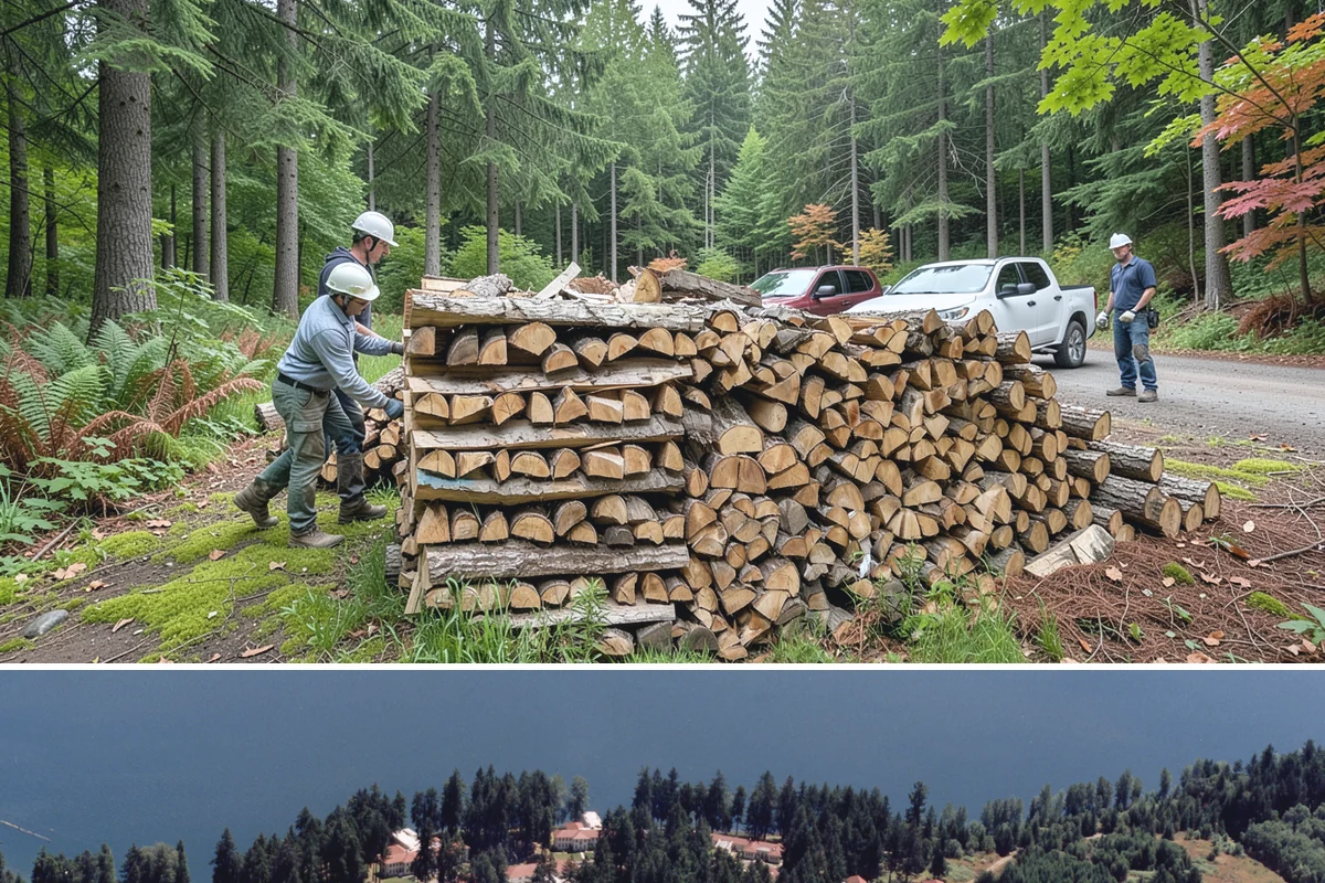 Firewood Delivery in Lakewood, Pierce County, WA - Book delivery in late summer or early fall so your supply is in place well before the wet, cold months arrive.