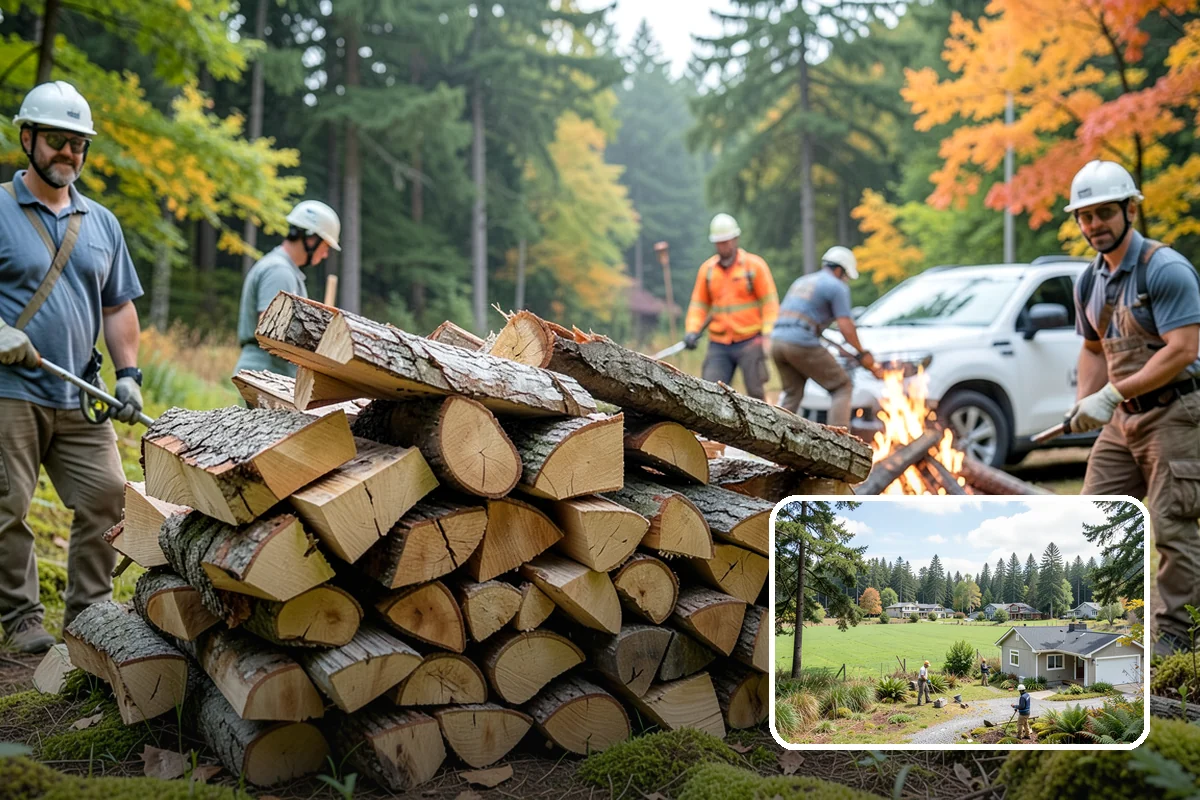 Firewood Delivery in Lyman, Skagit County, WA - Saves you the hassle of renting a truck and hauling heavy wood