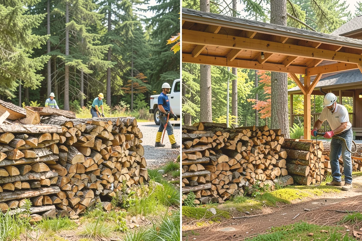 Firewood Delivery in Lynnwood, Snohomish County, WA - Confirm your quantity, drop location, and preferred window
