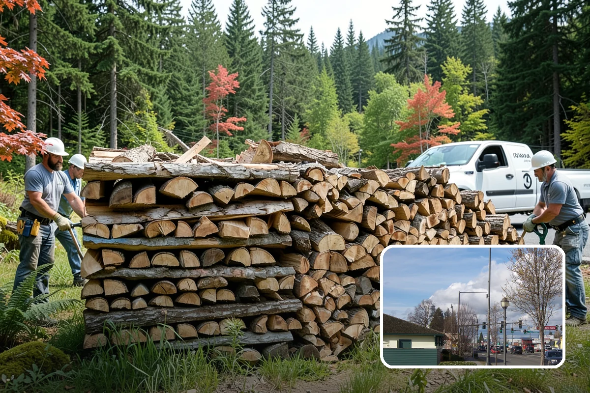 Firewood Delivery in Marysville, Snohomish County, WA - Saves you the hassle of renting a truck and hauling heavy wood