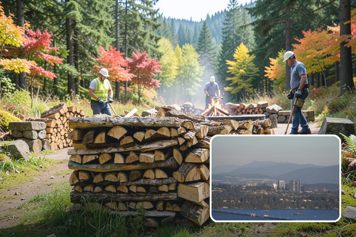 Firewood Delivery in Medina, King County, WA - Saves you the hassle of renting a truck and hauling heavy wood