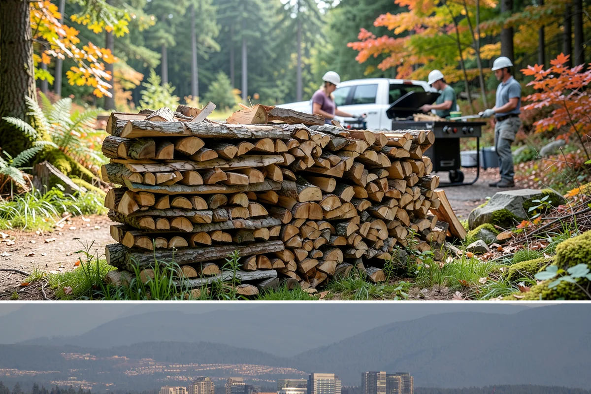 Firewood Delivery in Medina, King County, WA - Book delivery in late summer or early fall so your supply is in place well before the wet, cold months arrive.
