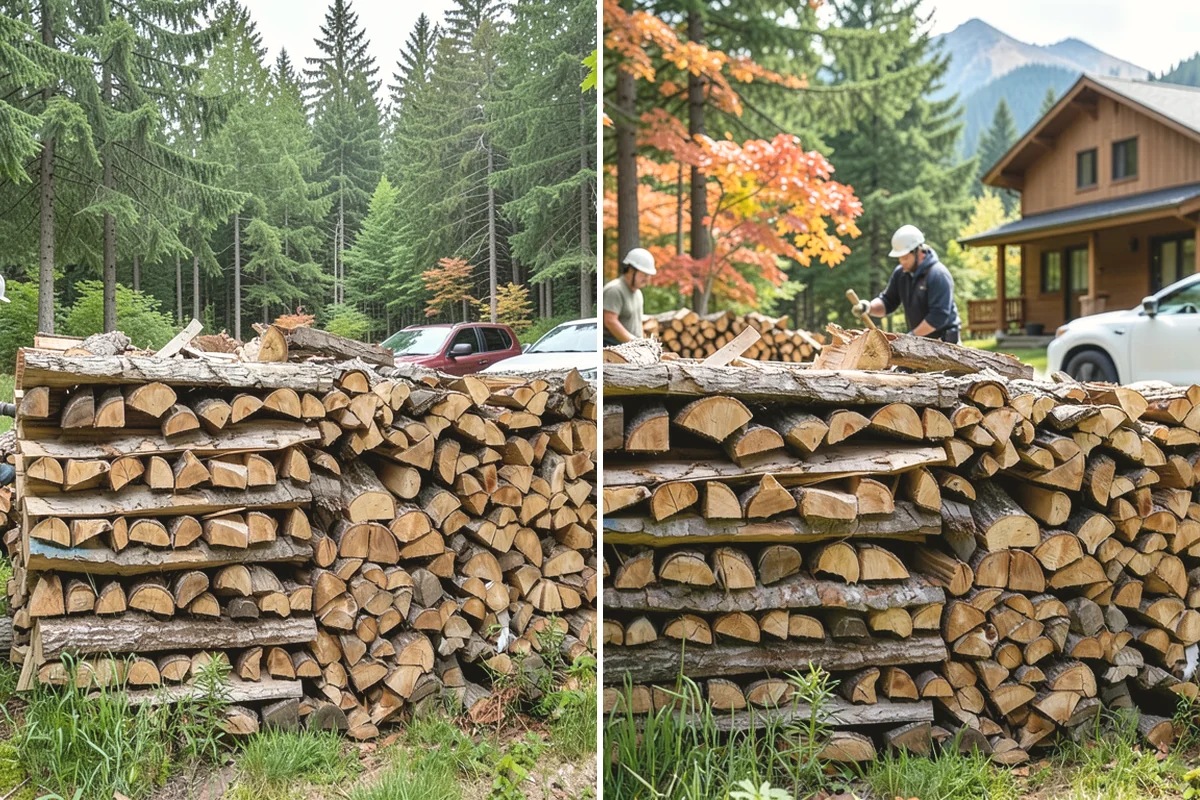 Firewood Delivery in Mercer Island, King County, WA - Confirm your quantity, drop location, and preferred window