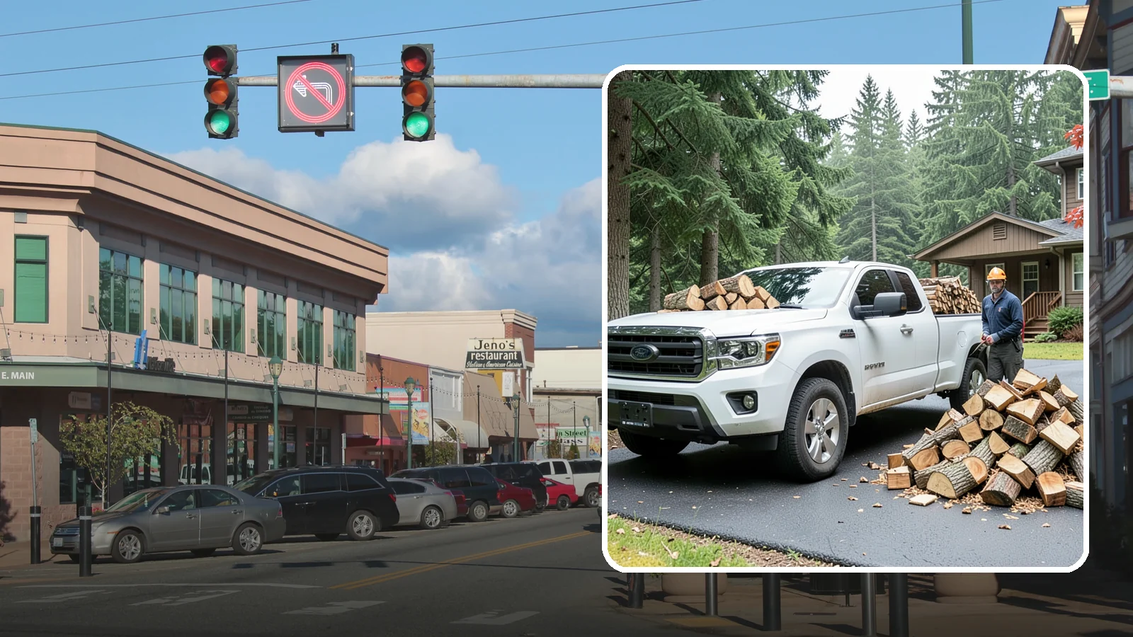Firewood Delivery in Monroe, Snohomish County, WA - We haul seasoned, ready-to-burn firewood straight to your Pacific Northwest home so you never have to load, tow, or unload it...