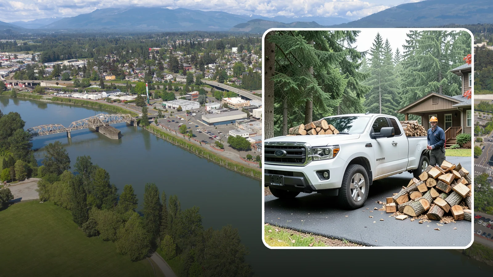 Firewood Delivery in Mount Vernon, WA - We haul seasoned, ready-to-burn firewood straight to your Pacific Northwest home so you never have to load, tow, or unload it...