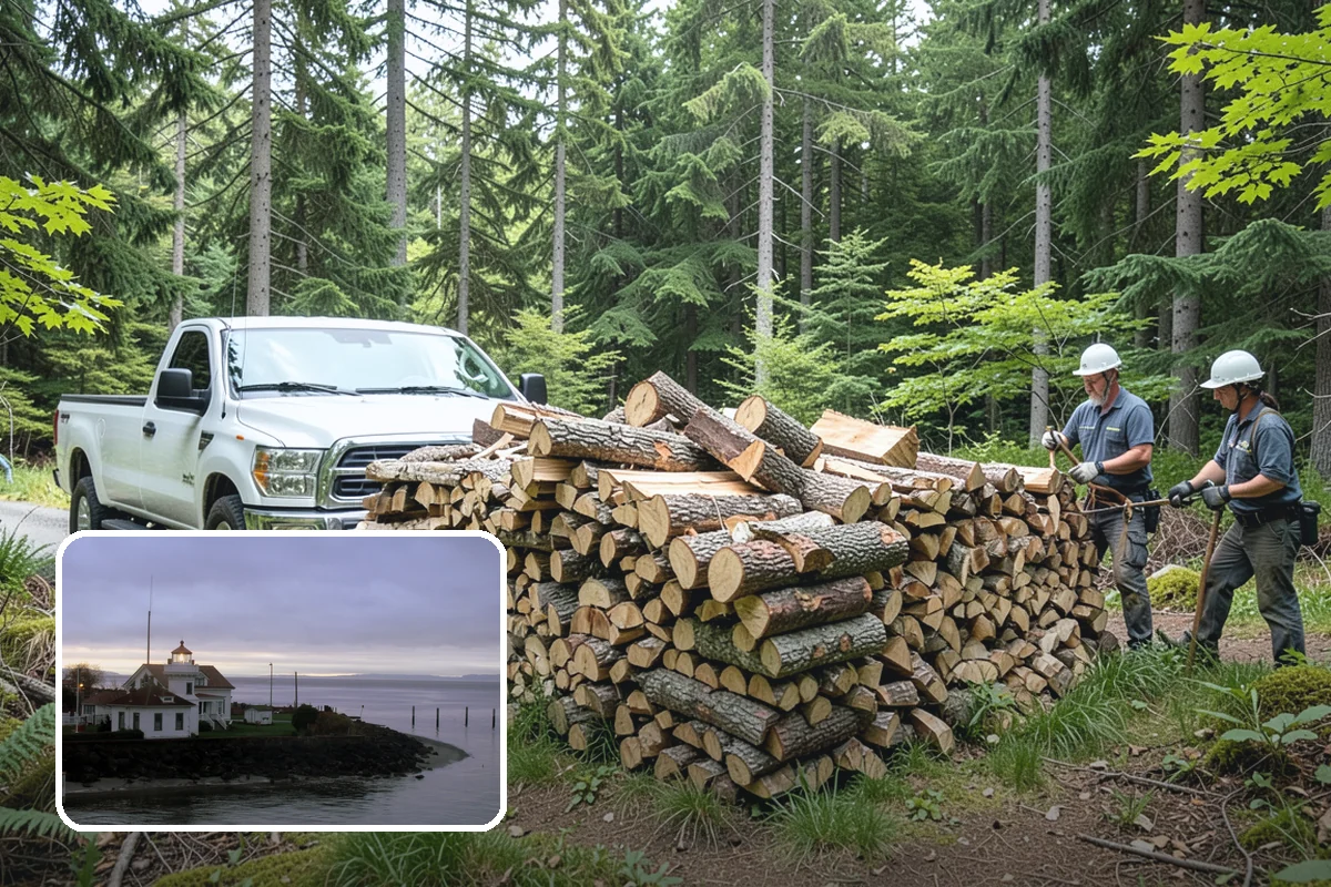 Firewood Delivery in Mukilteo, Snohomish County, WA - Saves you the hassle of renting a truck and hauling heavy wood