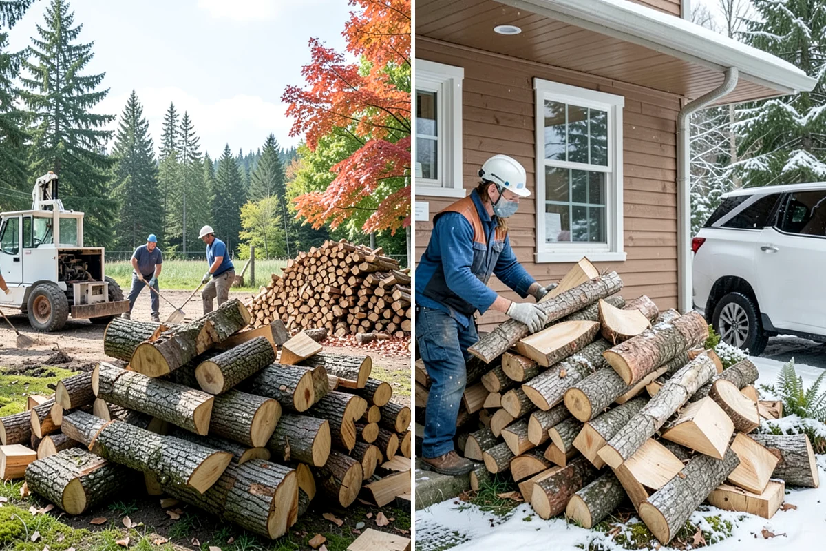 Firewood Delivery in Normandy Park, King County, WA - Confirm your quantity, drop location, and preferred window