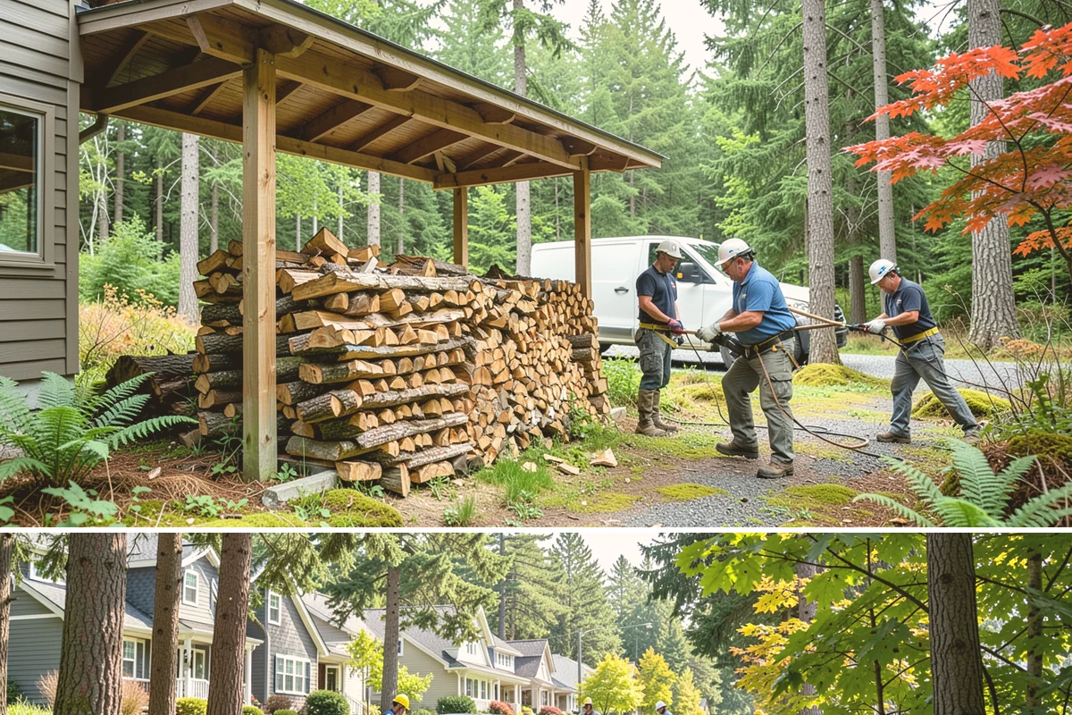 Firewood Delivery in Normandy Park, King County, WA - Book delivery in late summer or early fall so your supply is in place well before the wet, cold months arrive.