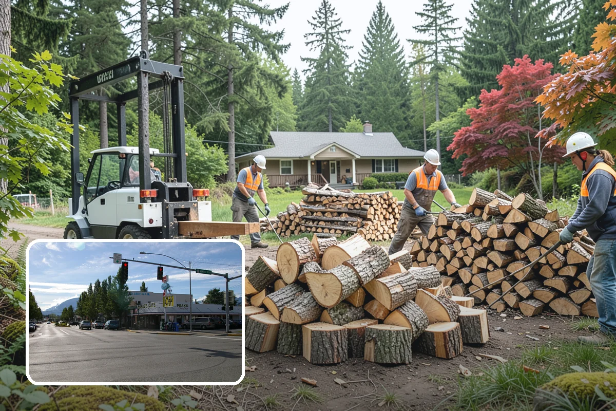 Firewood Delivery in North Bend, King County, WA - Saves you the hassle of renting a truck and hauling heavy wood