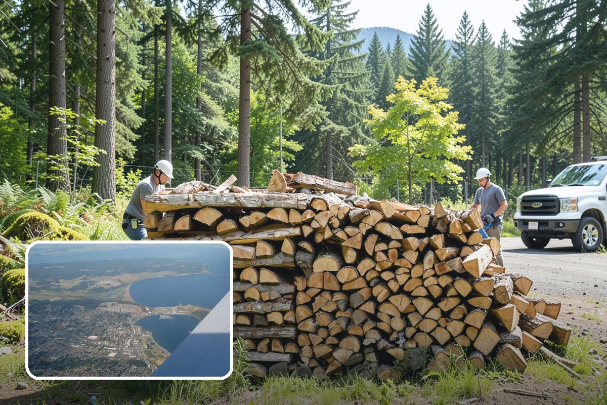 Firewood Delivery in Oak Harbor, Island County, WA - Saves you the hassle of renting a truck and hauling heavy wood