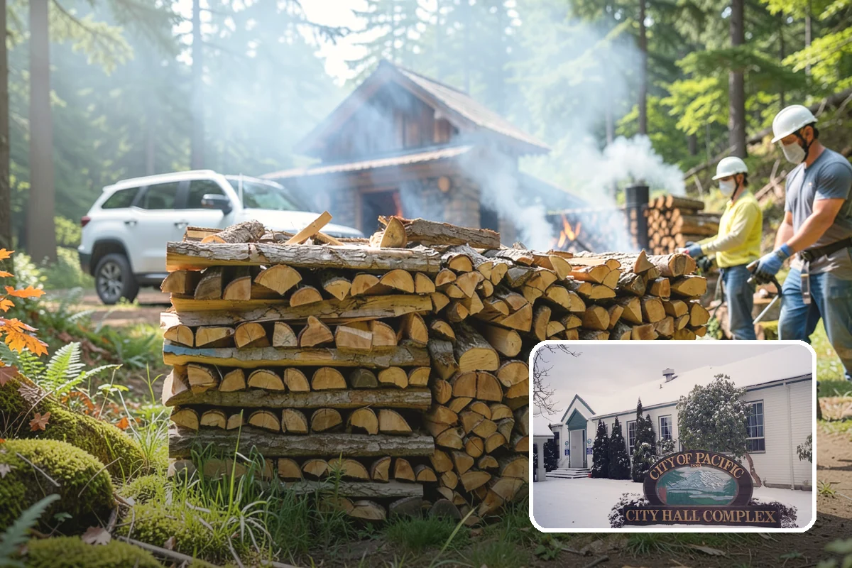 Firewood Delivery in Pacific, King County, WA - Saves you the hassle of renting a truck and hauling heavy wood